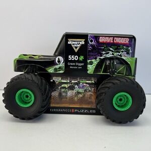 Grave Digger Monster Jam 550 Piece Jigsaw Puzzle & Tin Eurographics *NEW SEALED*